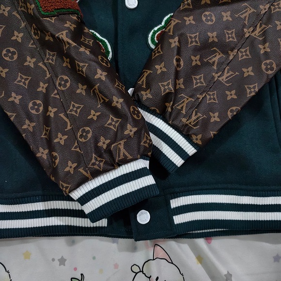 Louis Vuitton Green Badge Baseball Jacket - Picture 5 of 10